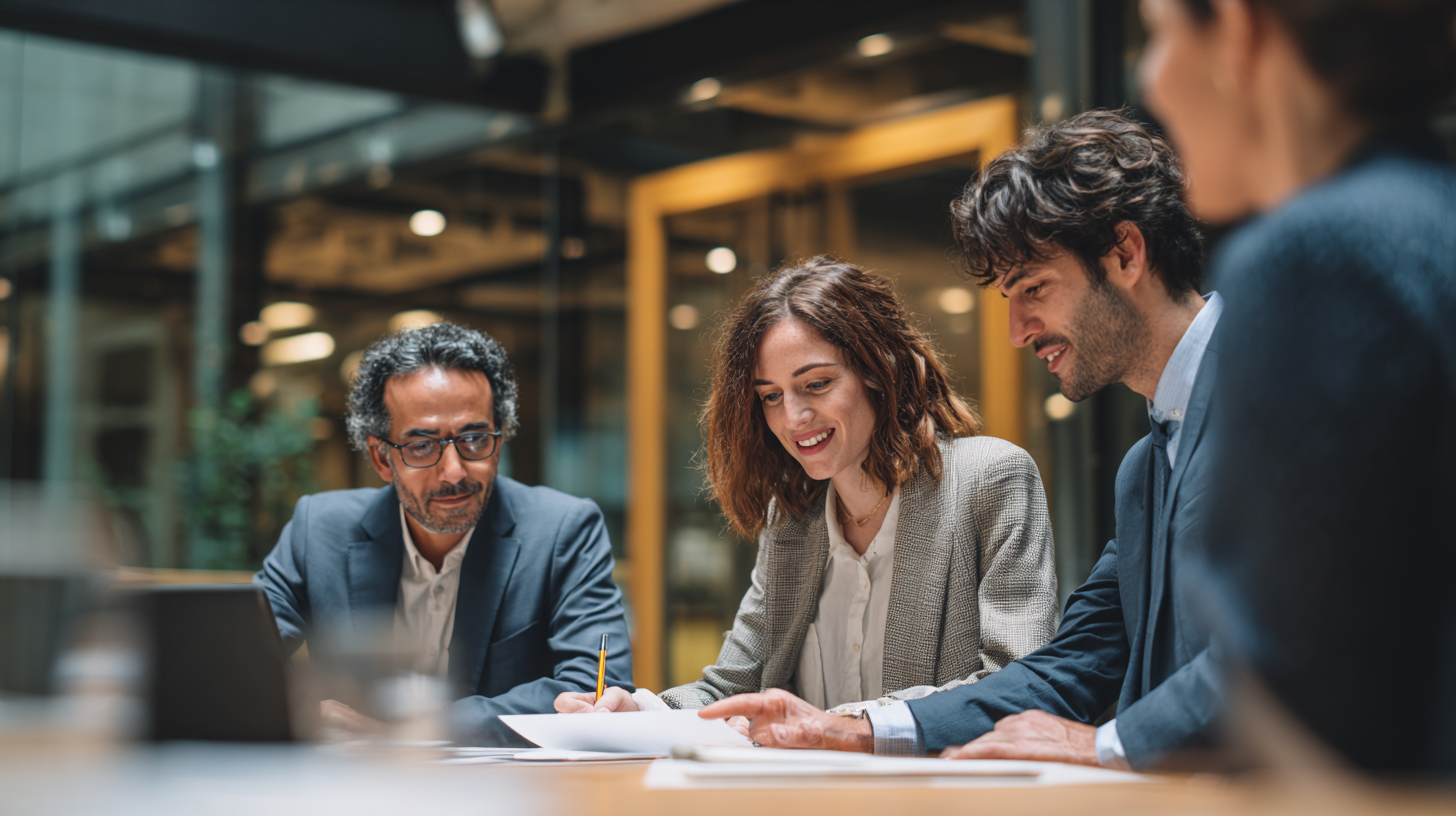 Business professionals in meeting